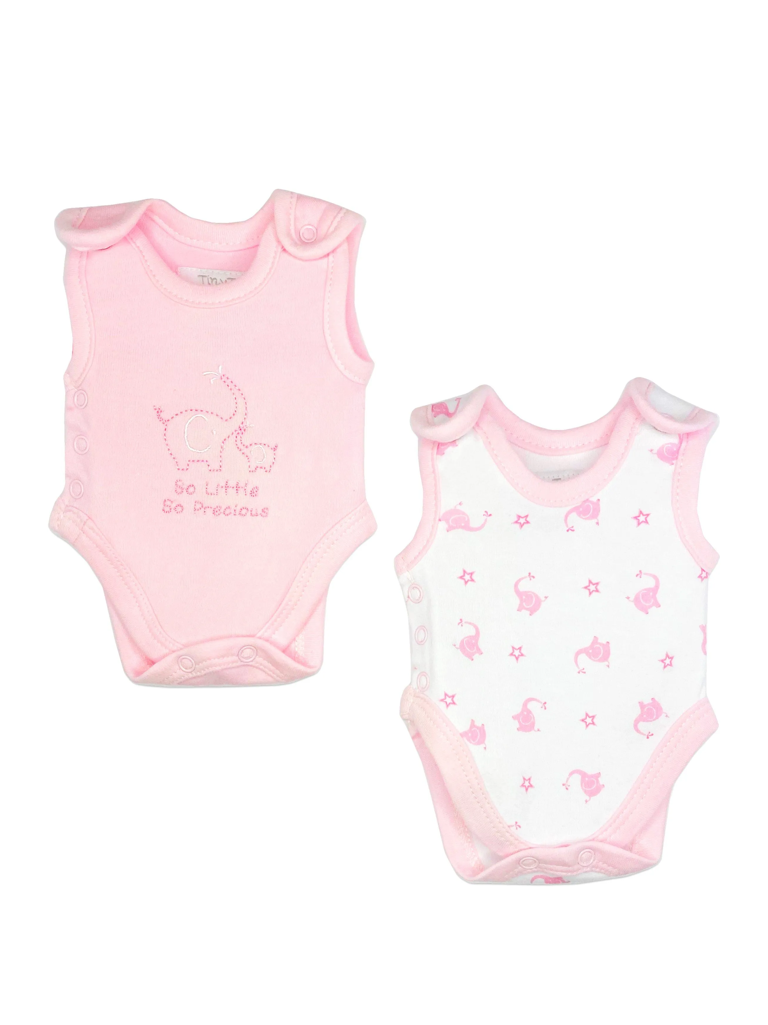 2 Pack Incubator Vests - Pink Elephant & Star