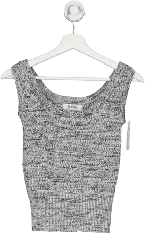 4th & Reckless Black And Whit Blend Top UK 8