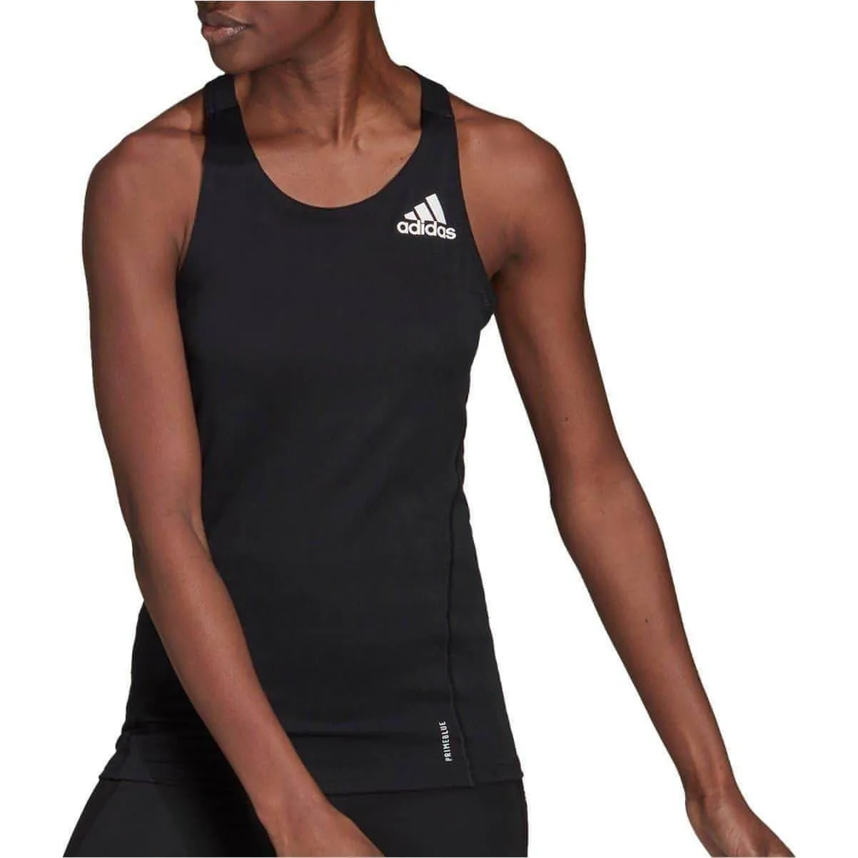 adidas Adizero PrimeBlue Womens Running Vest Tank Top - Black