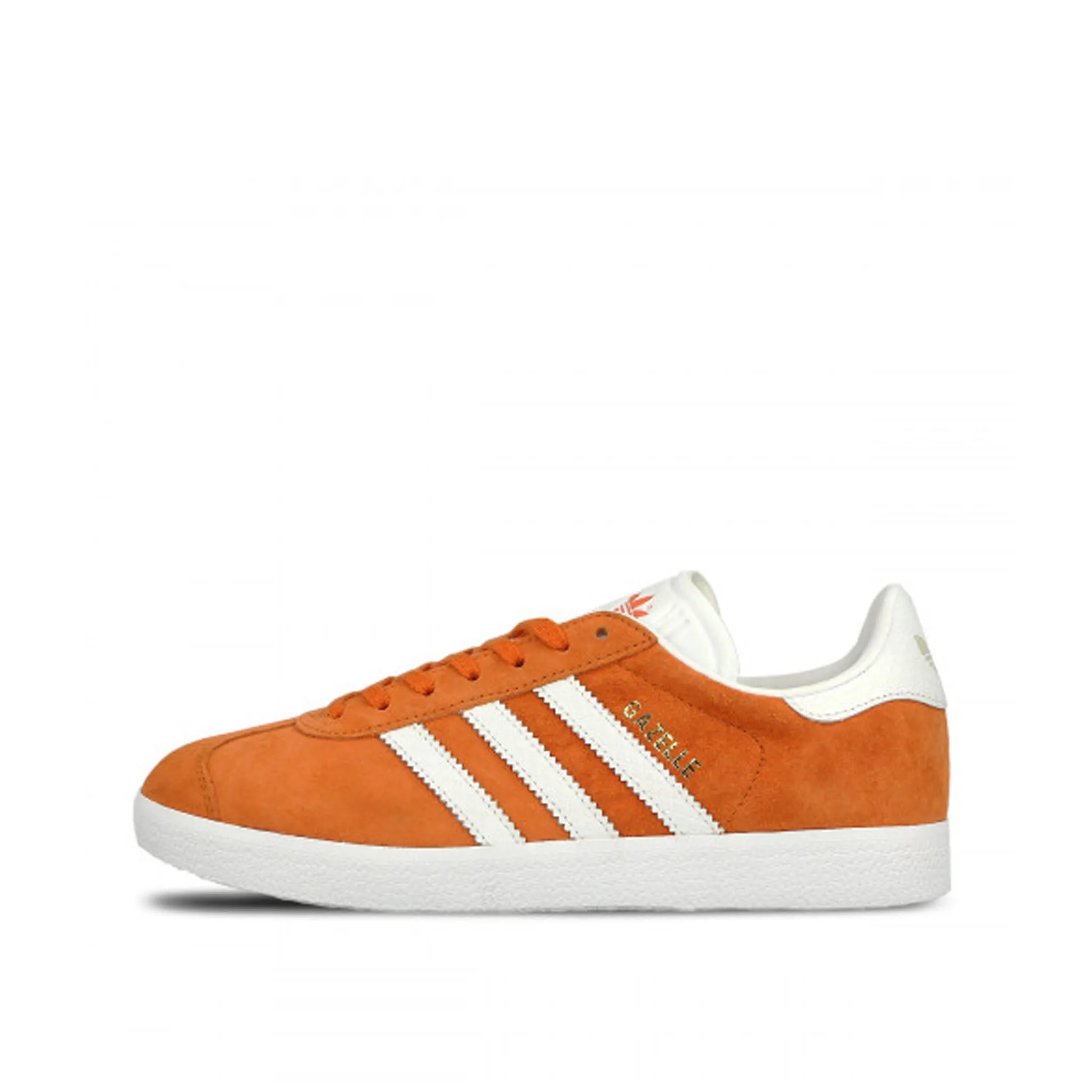 Adidas Gazelle Lace-Up Orange Suede Leather Womens Trainers BY2853