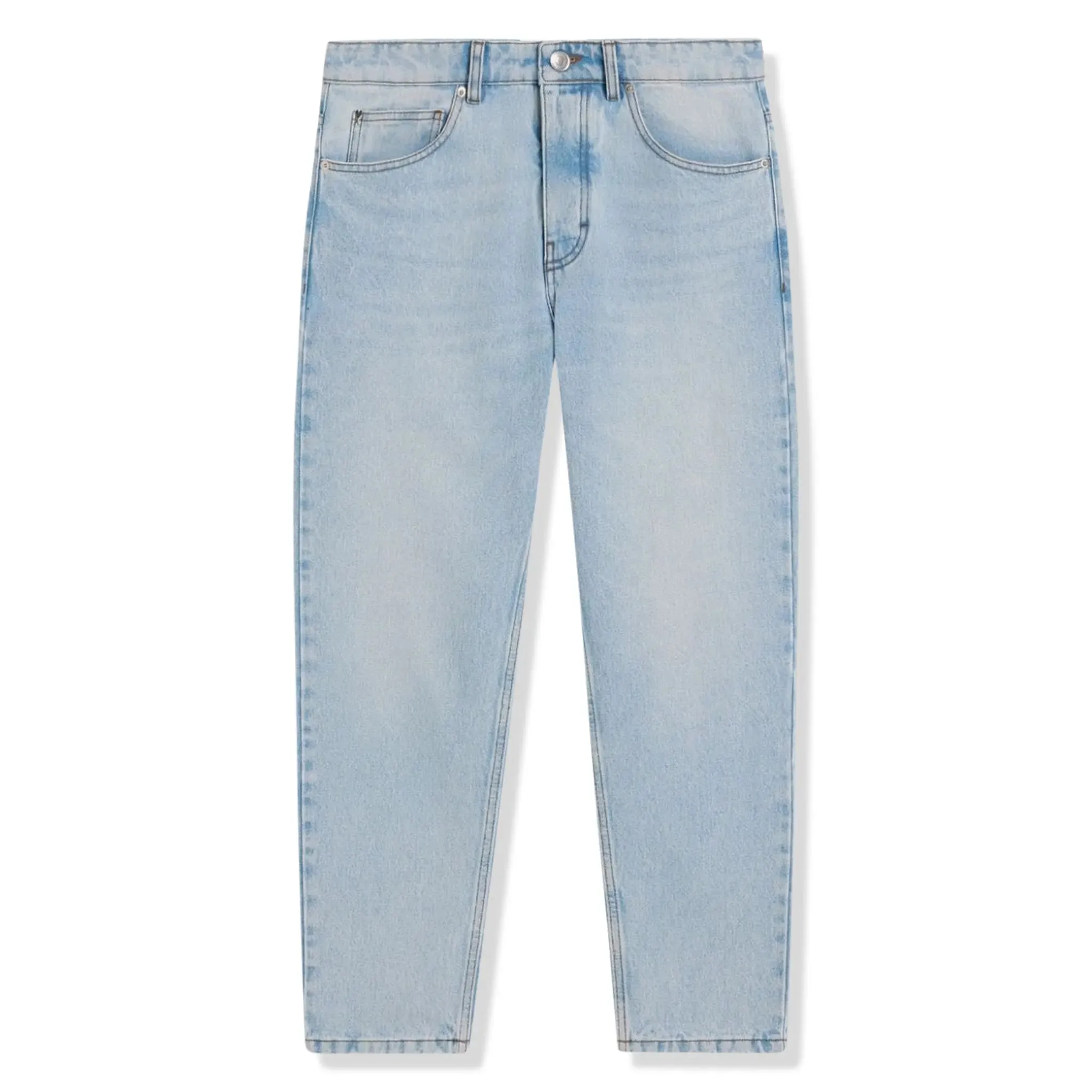 Ami Paris Tapered Fit Denim Light Blue Jeans