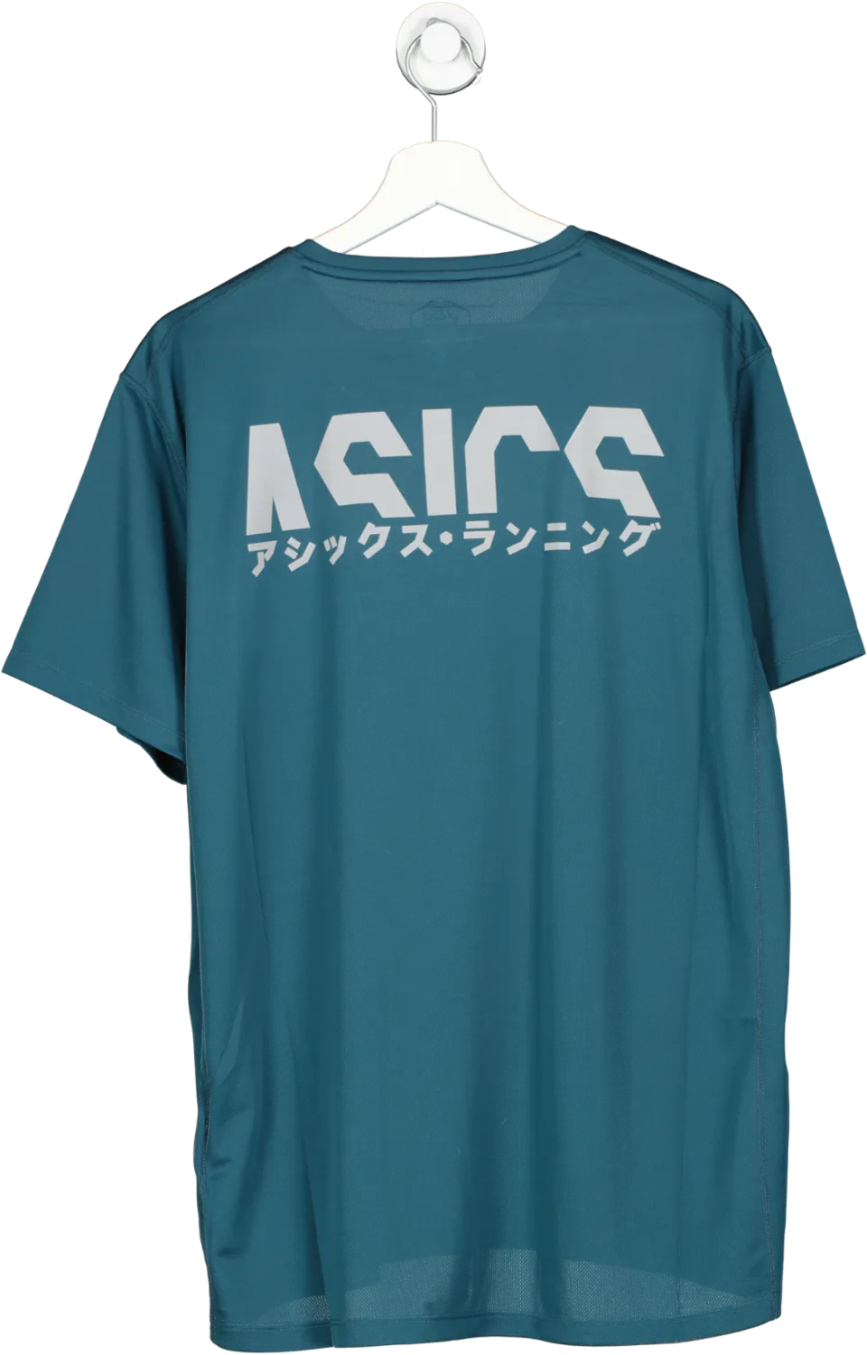 asics TEAL Blue Short Sleeve Running Top UK XL