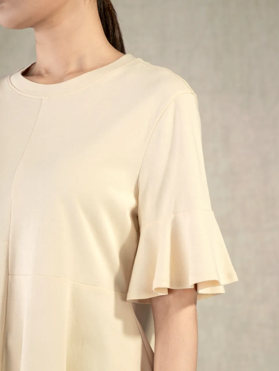 Asymmetric Cut Tee Seedpearl