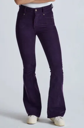 Aubergine Baby Mavis High Waisted Skinny Flared Jeans - GOTS Certified Organic Cotton and Elastane