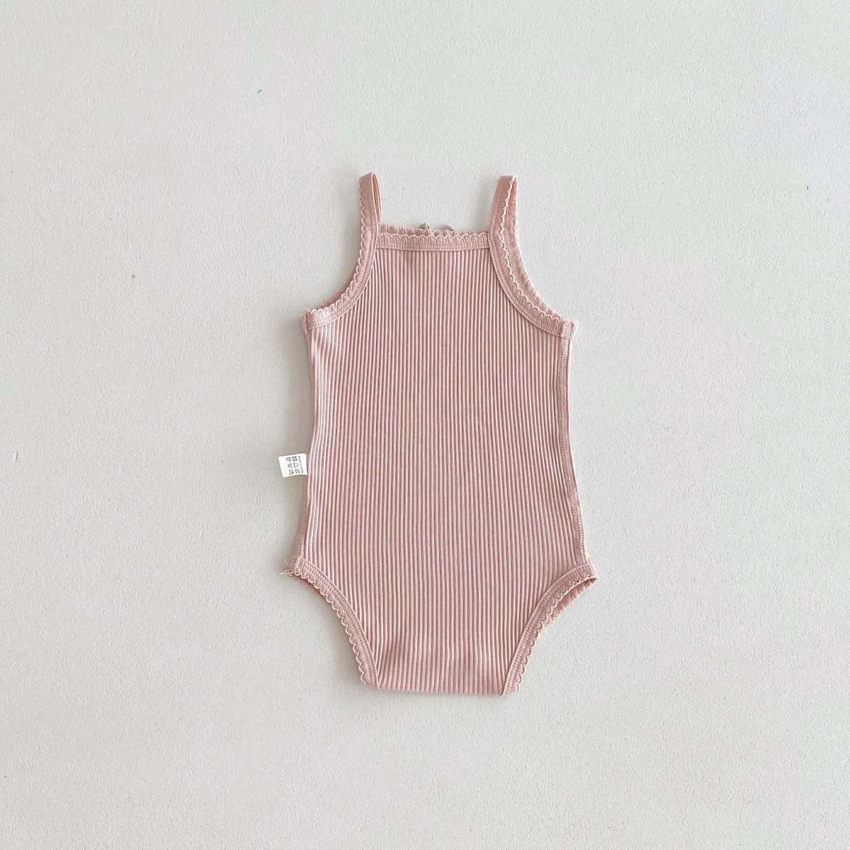 Baby Girls Solid Color Rompers Wholesale 240409280