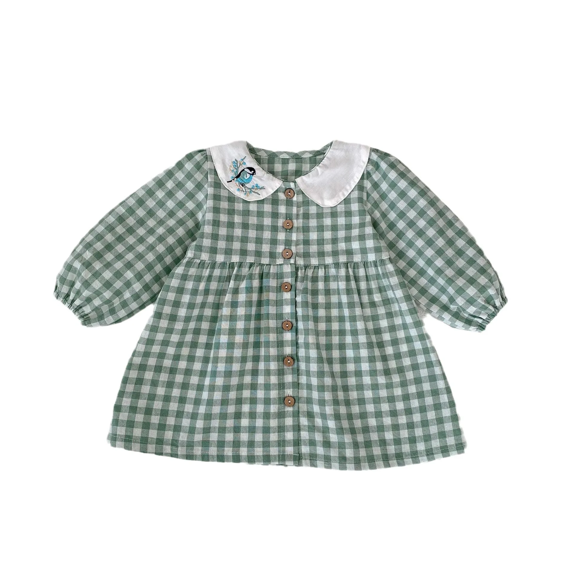 Baby Kid Girls Checked Dresses Wholesale 230828288