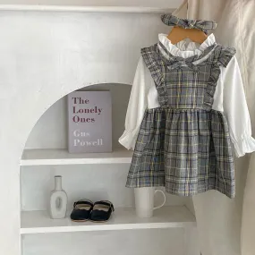 Baby Kid Girls Checked Dresses Wholesale 230828343