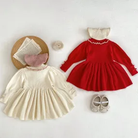 Baby Kid Girls Solid Color Dresses Wholesale 230828334