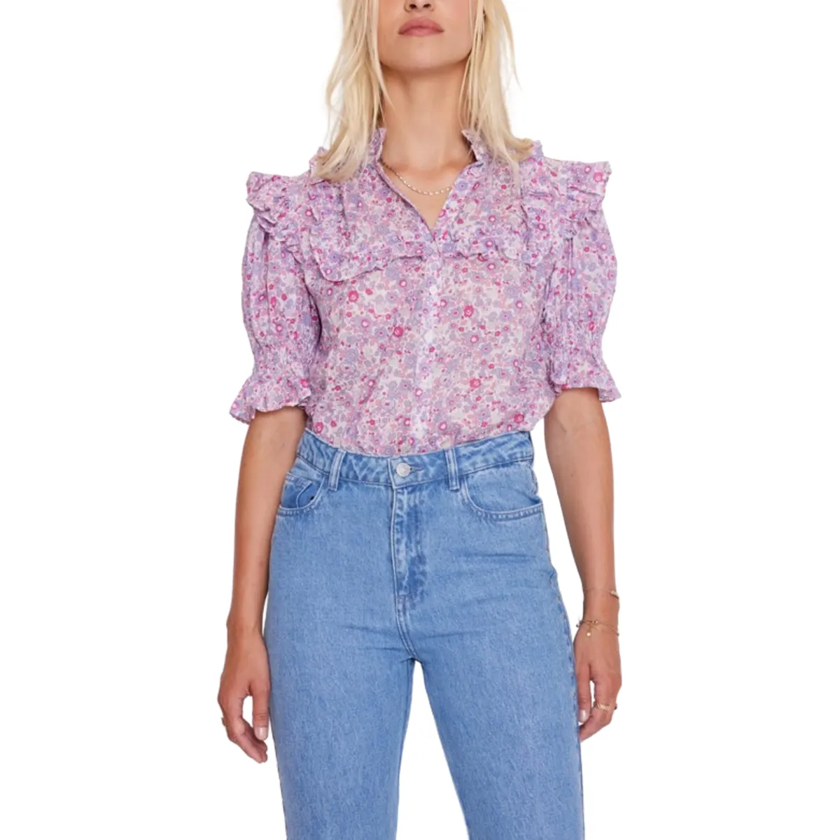 Berenice Pink Liberty Print Top