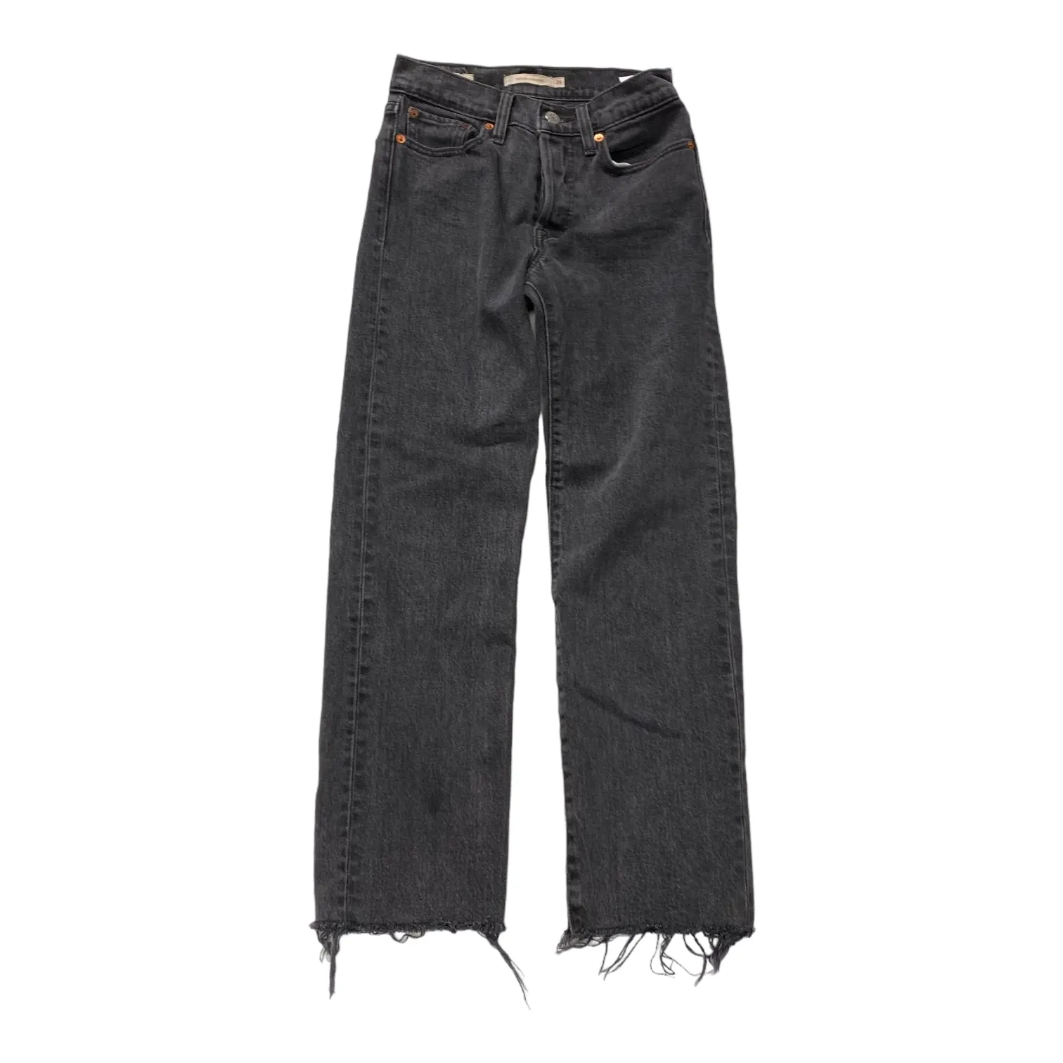 Black Jeans Straight Levis, Size 00