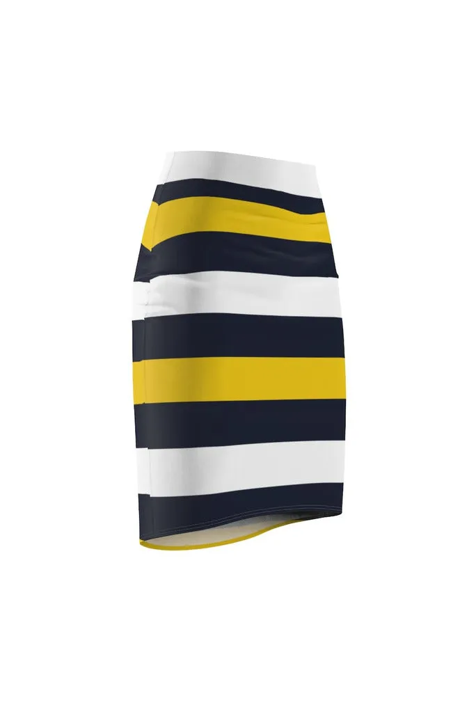 Blue Gold Women's Pencil Skirt