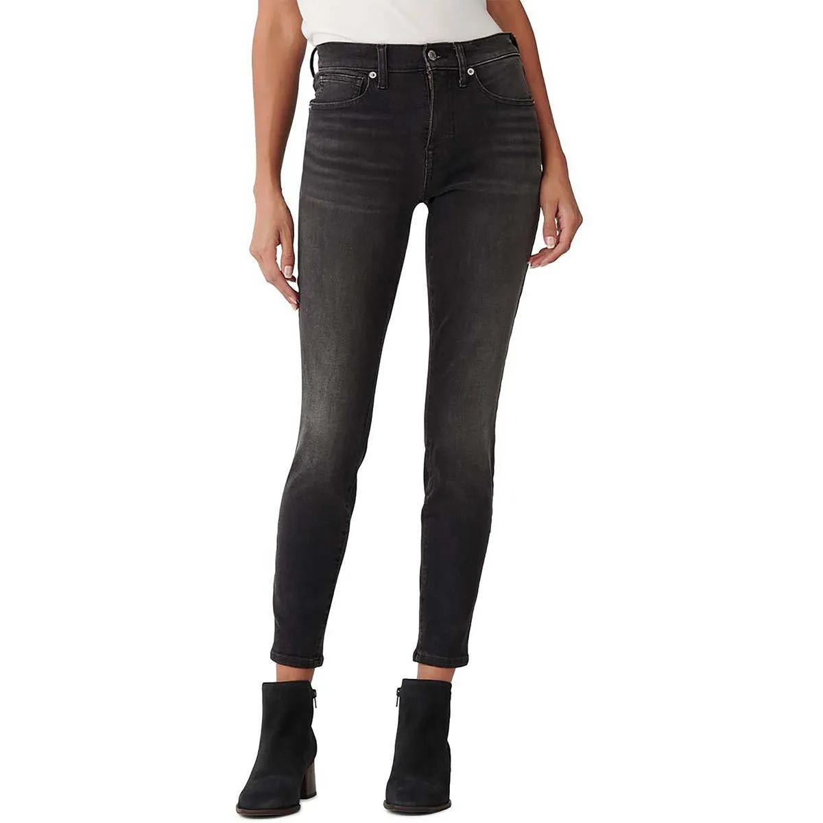 Bridgette Womens High-Rise Stretch Skinny Jeans