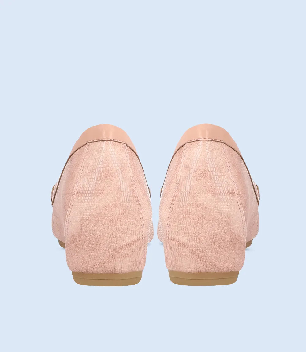 BW8299-TEA PINK-Women Comfort Moccasins