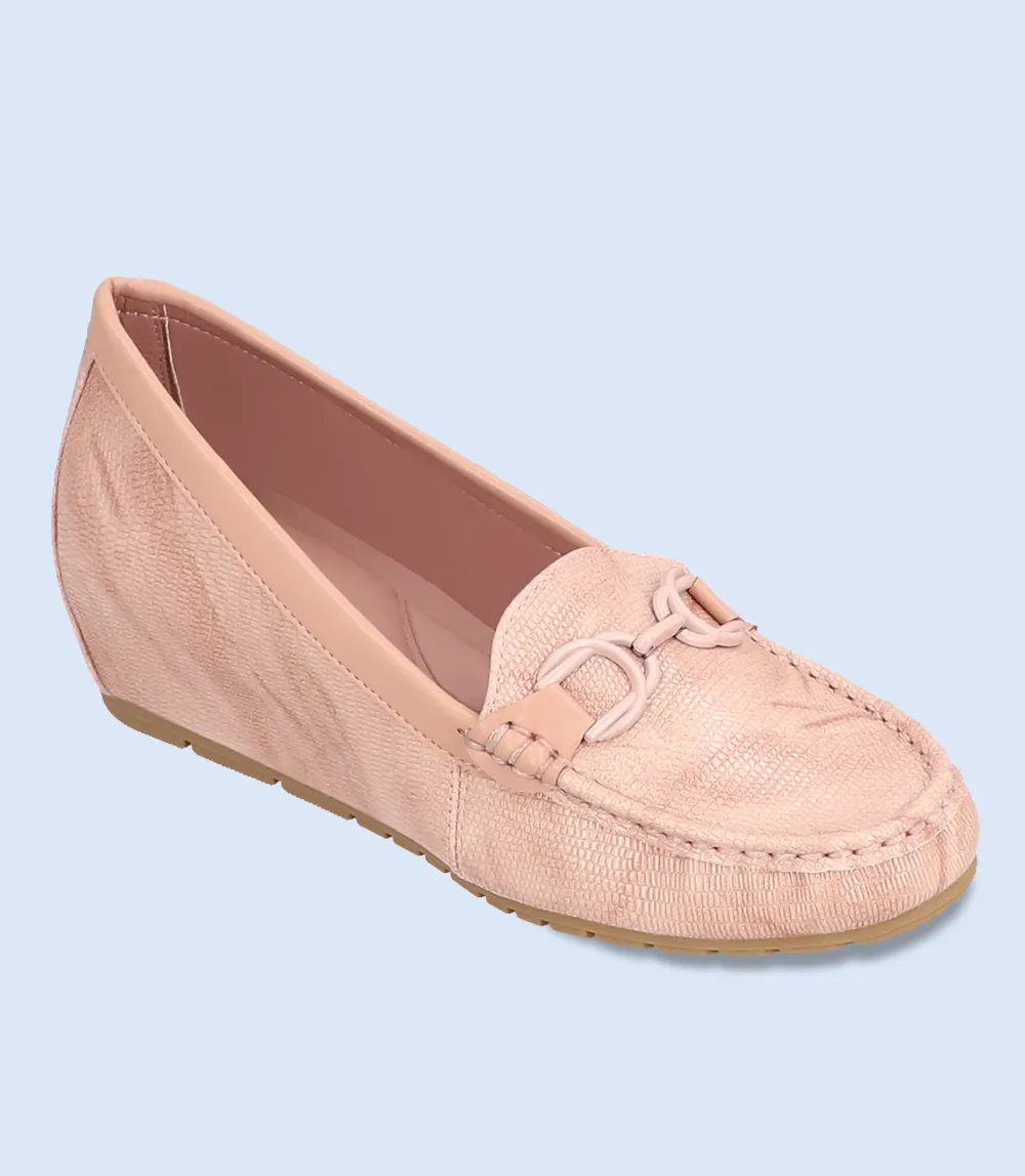 BW8299-TEA PINK-Women Comfort Moccasins