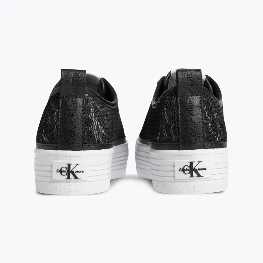 Calvin Klein Jeans Recycled Platform Logo Trainers Women - BLK