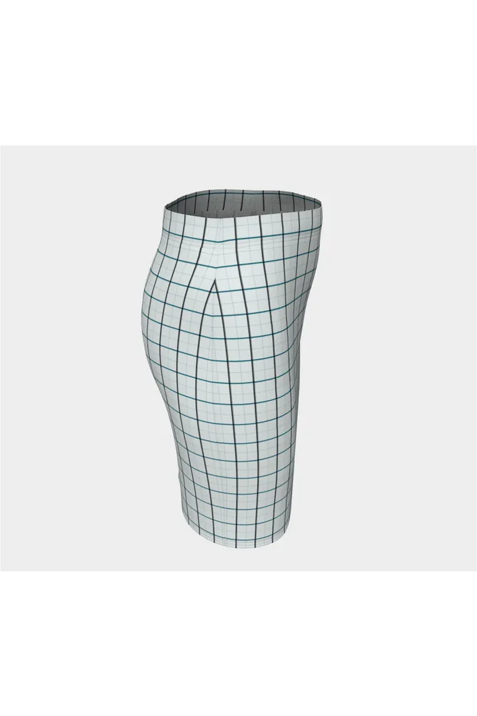 Checker Chic Fitted Skirt