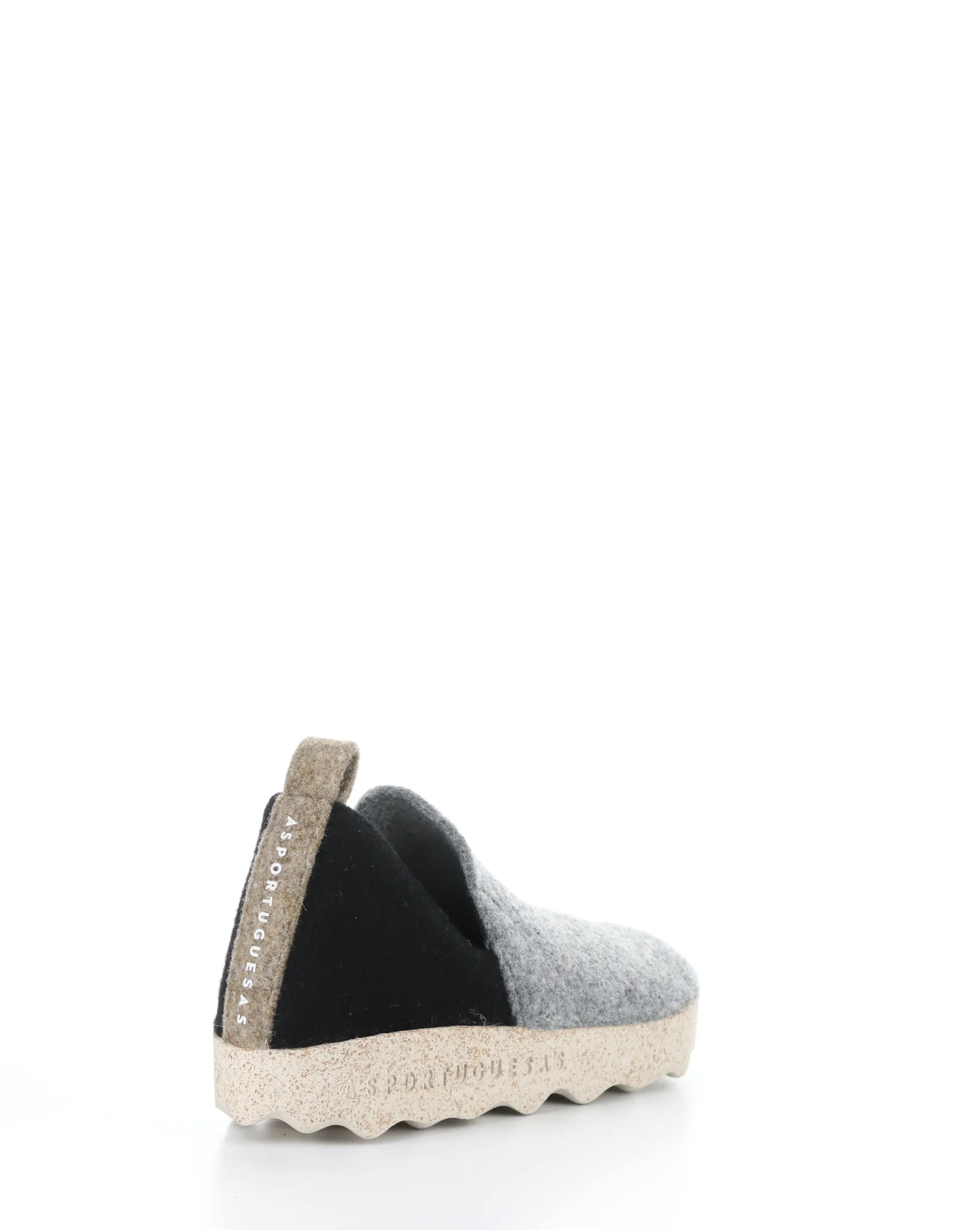 CITY086ASP 016 GREY/BLACK Round Toe Shoes