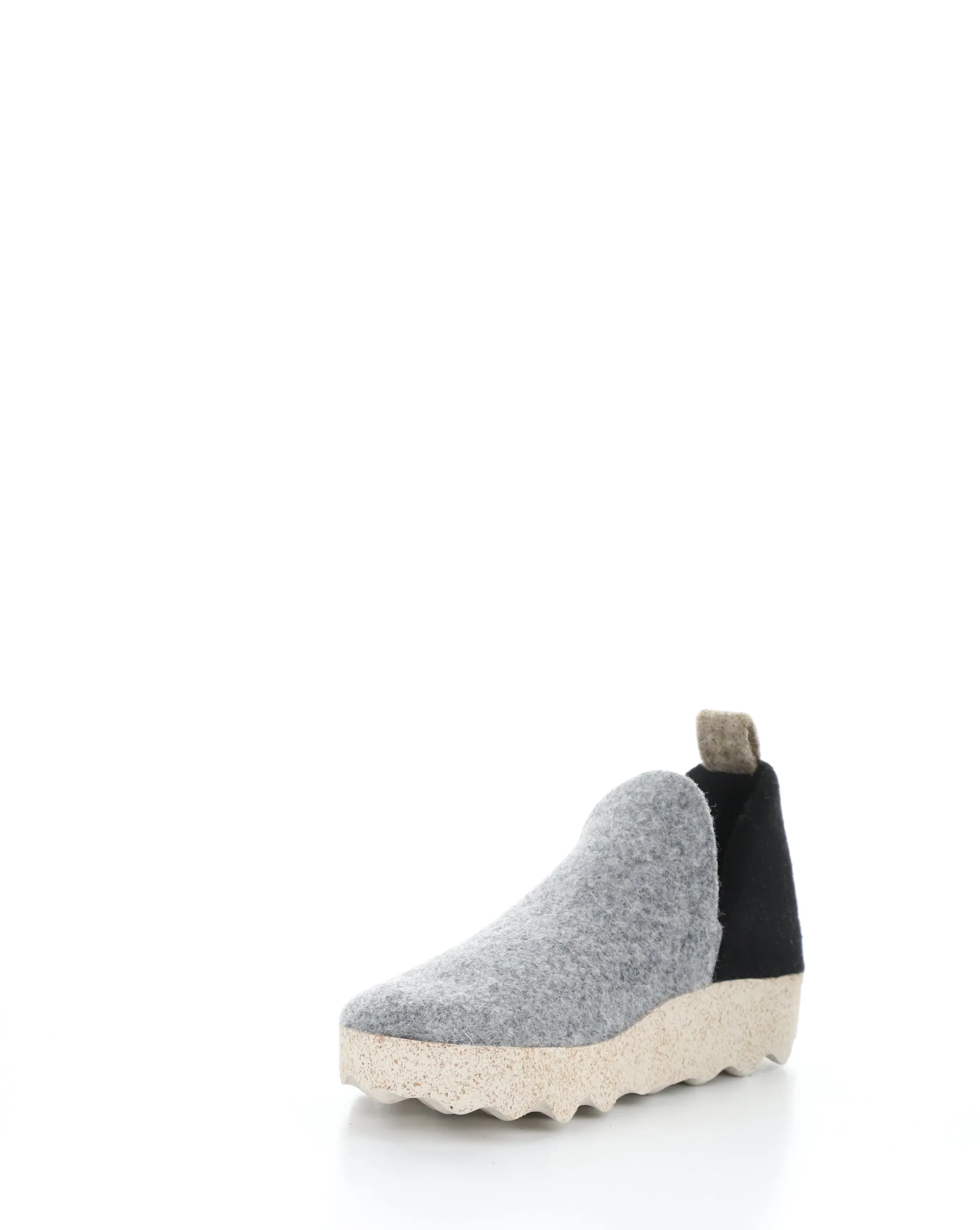 CITY086ASP 016 GREY/BLACK Round Toe Shoes