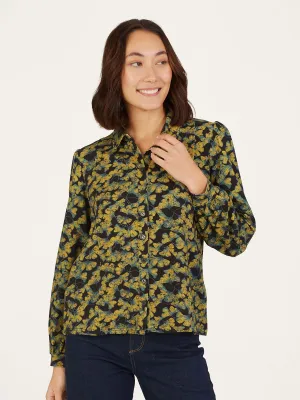 Daphne Tencel™ Printed Jersey Shirt - Navy