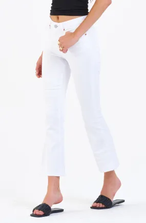 Dear John Jeanne High Rise Flare Jeans Optic White