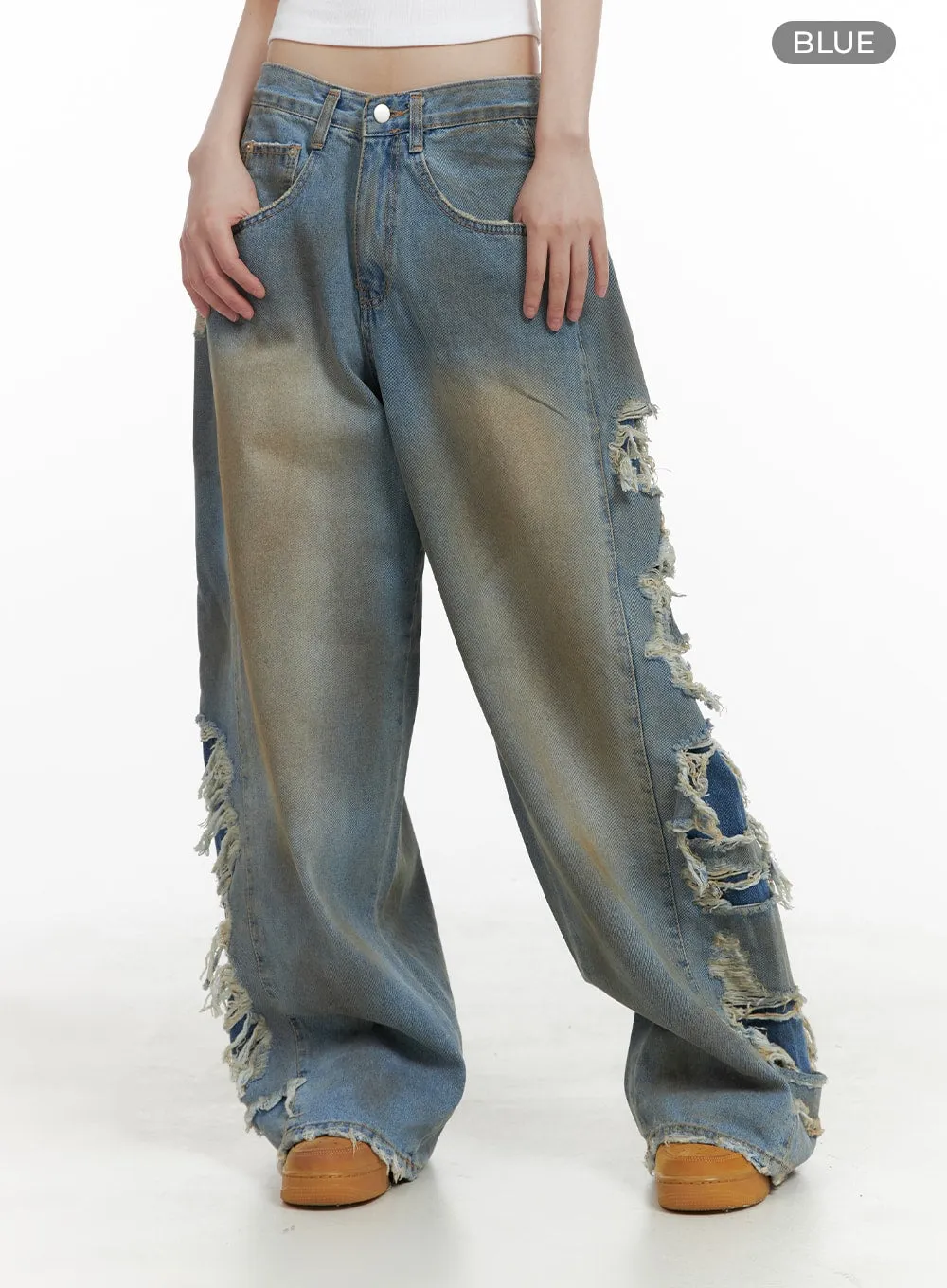 Destroyed Baggy Jeans CA411