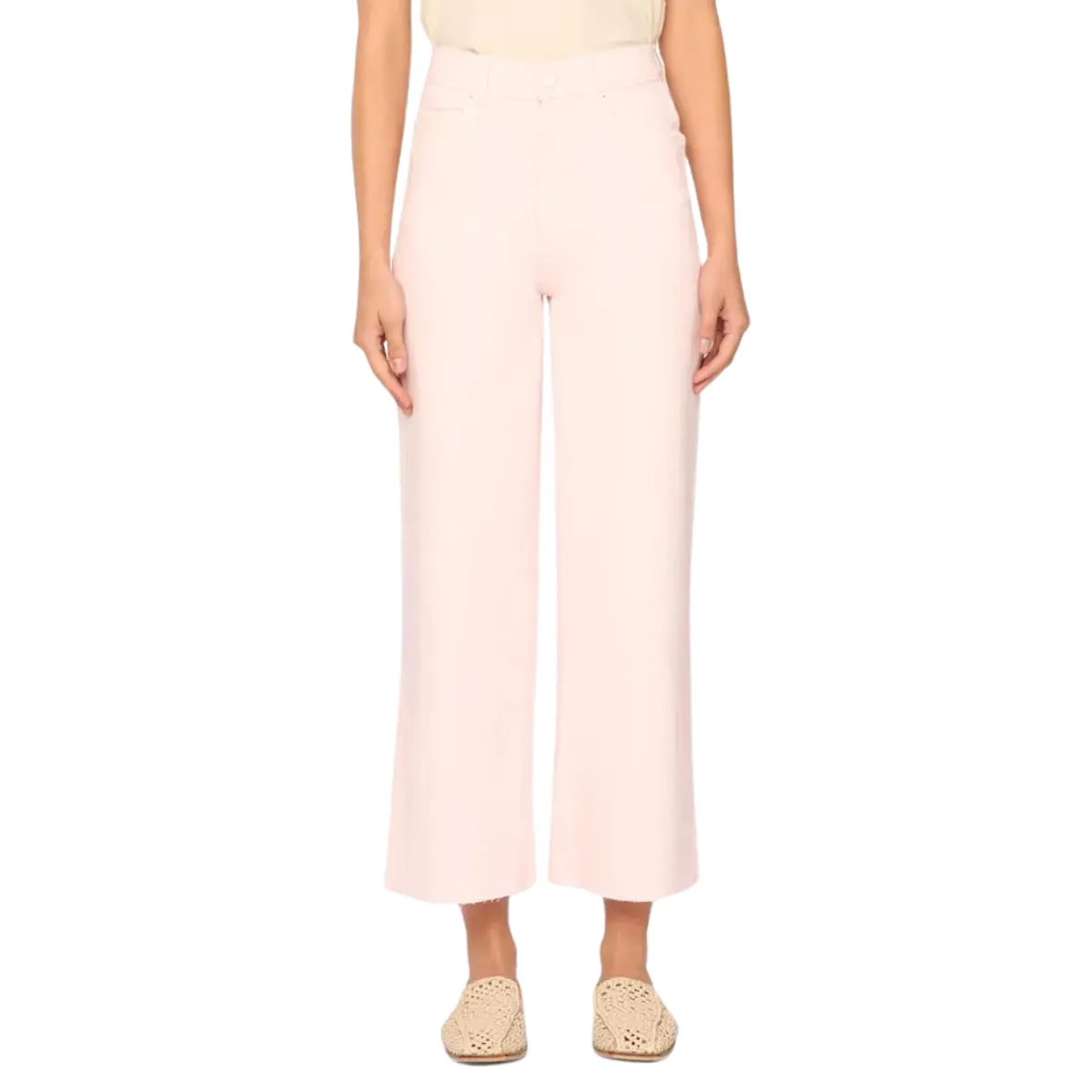 DL1961 Hepburn Wide Leg High Rise Jean - Rosewater