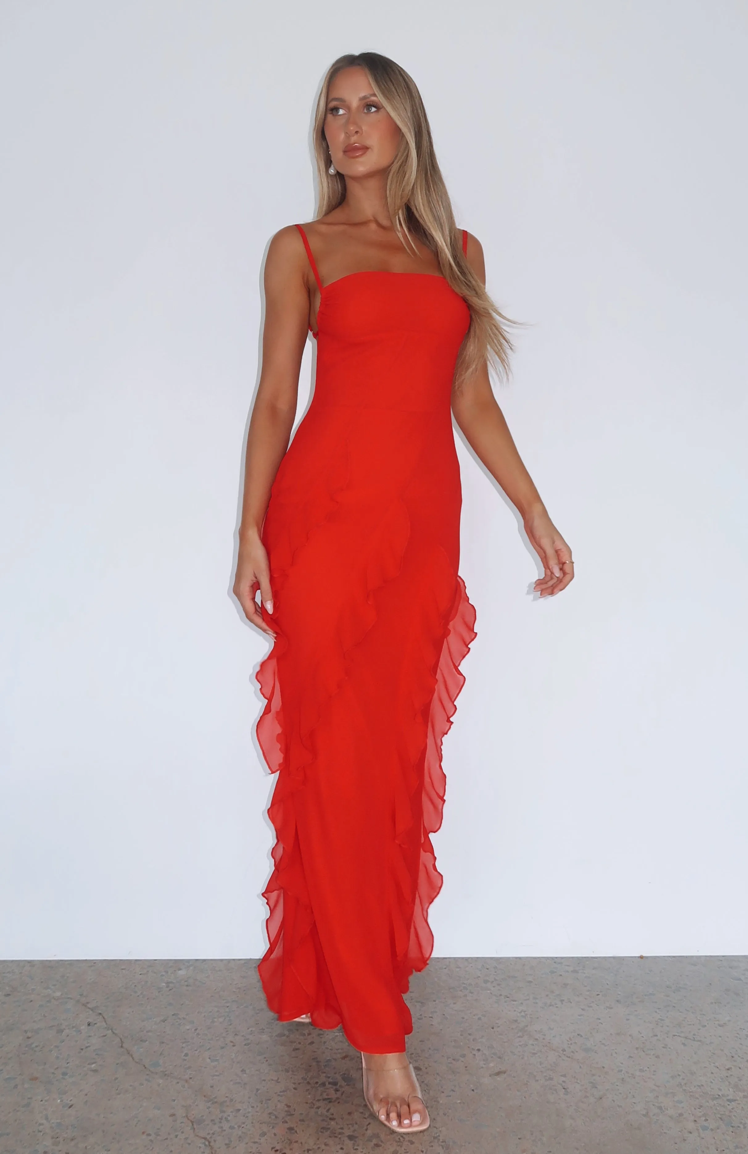 Effortless Love Maxi Dress Red