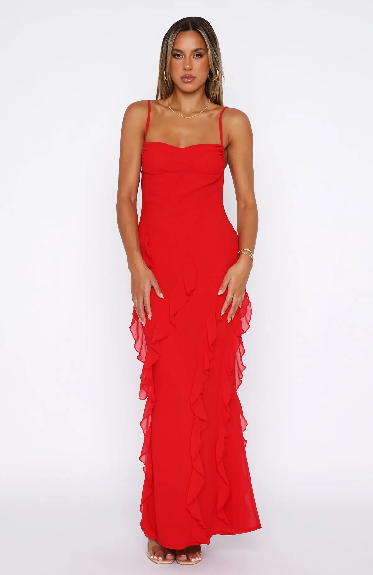 Effortless Love Maxi Dress Red