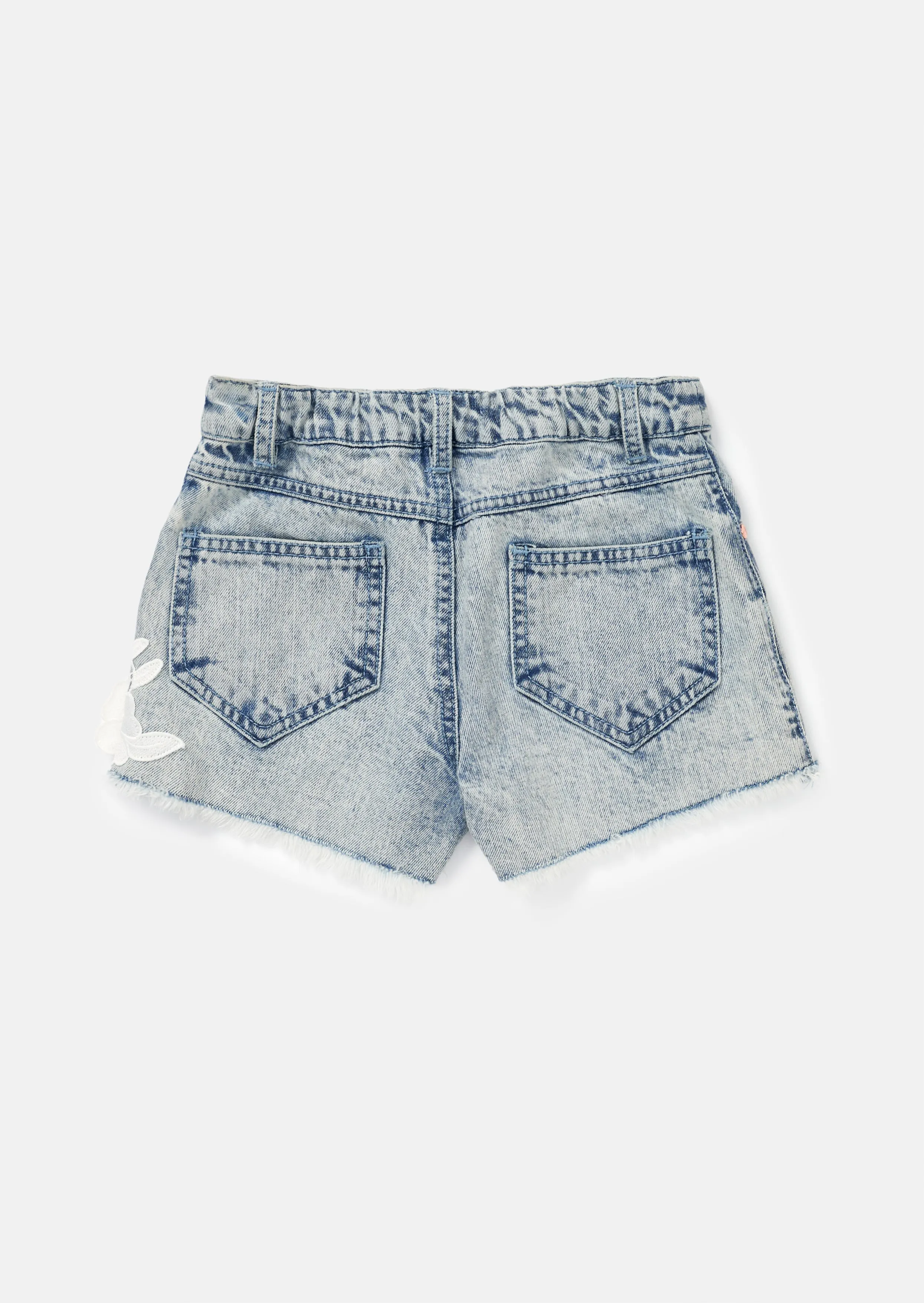 Fleur Flower Denim Shorts