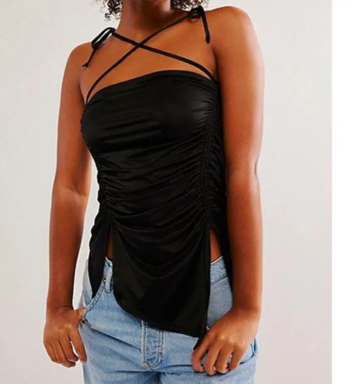 Free People Black Going Out Cami UK XS