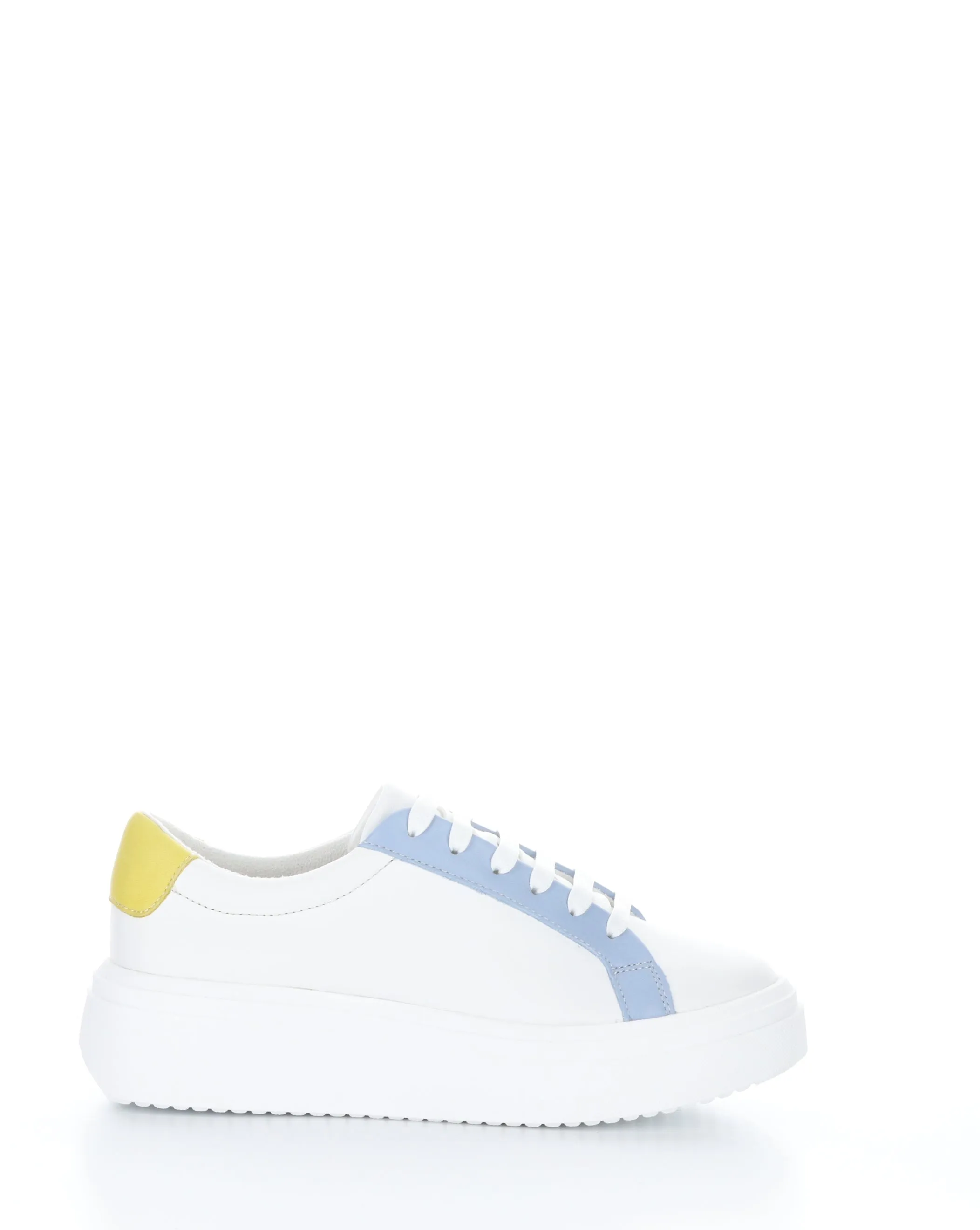 FUZI WHITE/SKY/YELLOW Lace-up Shoes