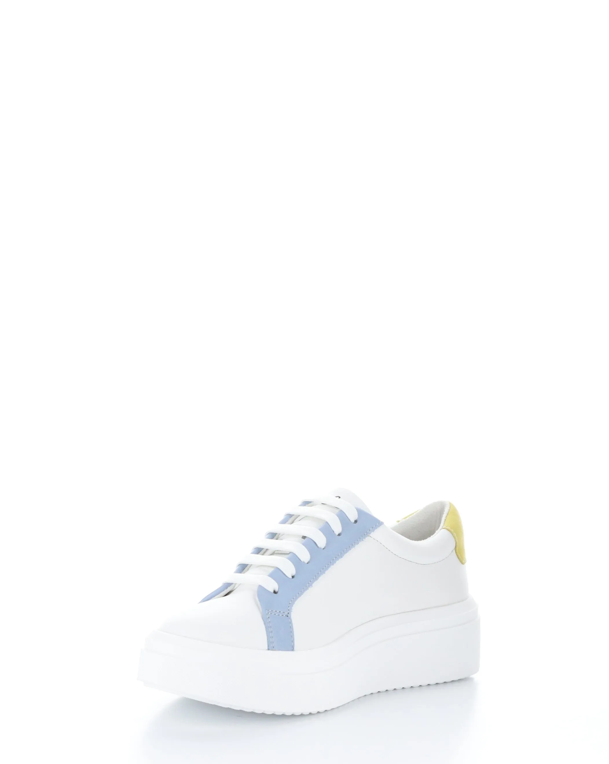 FUZI WHITE/SKY/YELLOW Lace-up Shoes