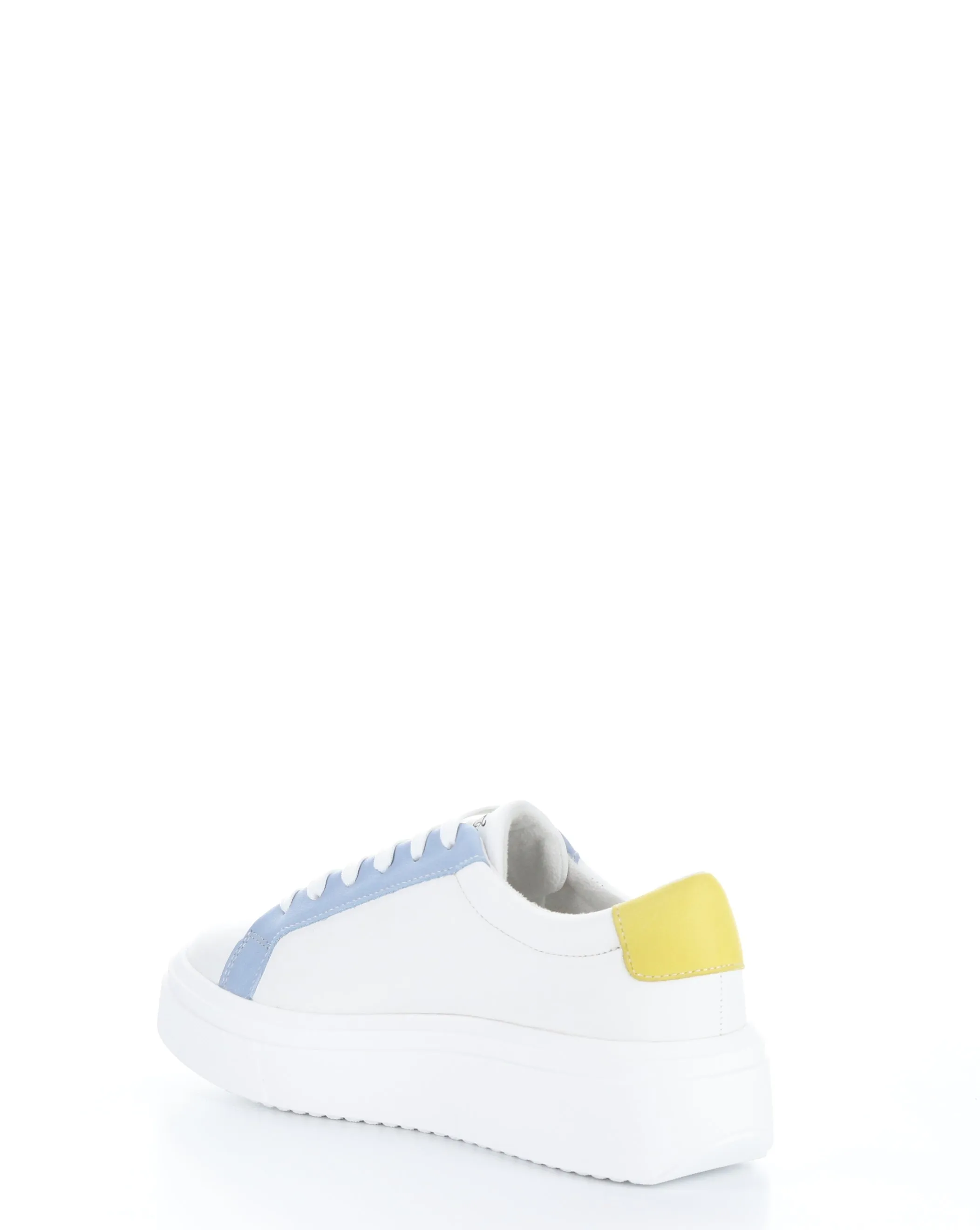 FUZI WHITE/SKY/YELLOW Lace-up Shoes