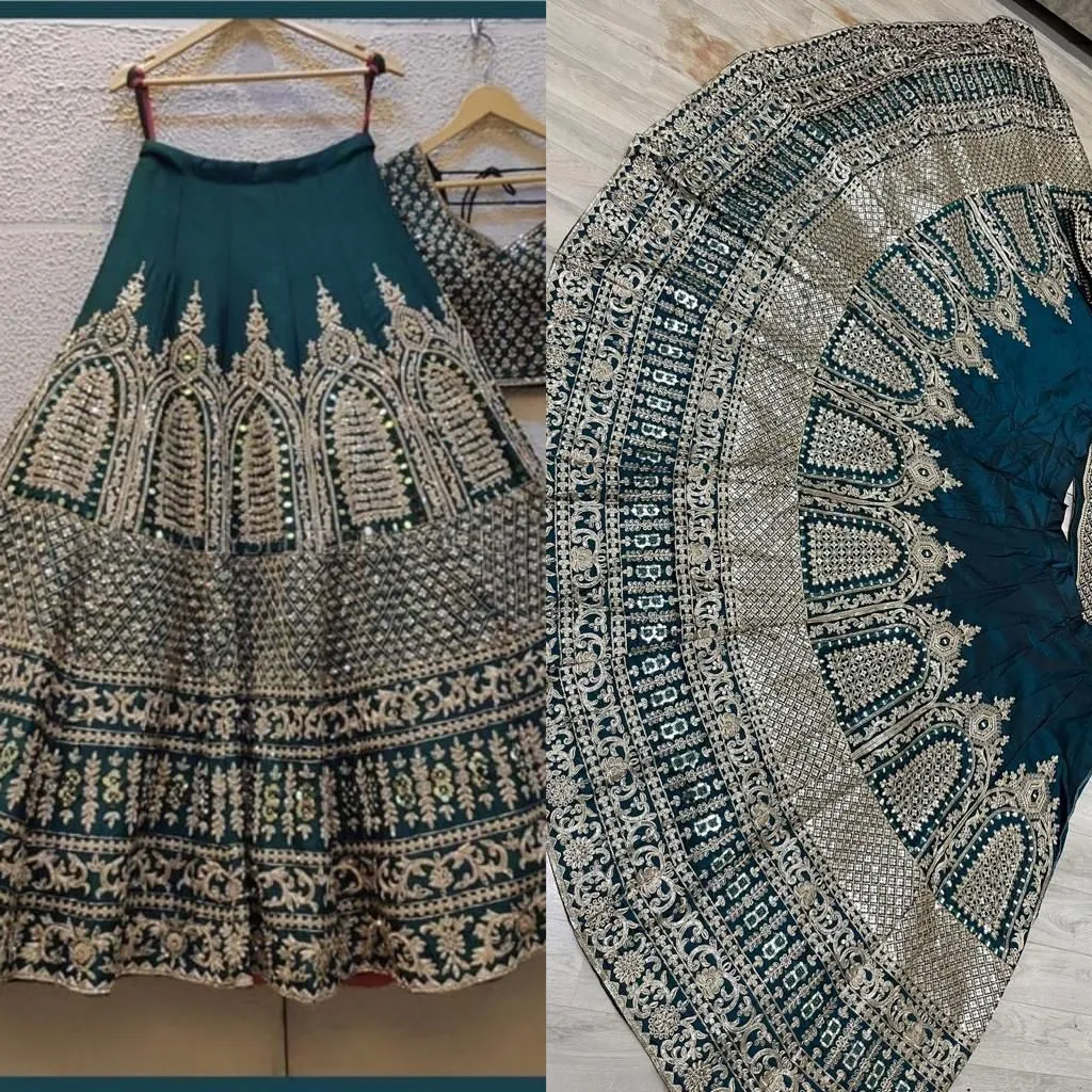 GREEN-SEQUENCE-EMBROIDERY-BANGLORI-LEHENGA