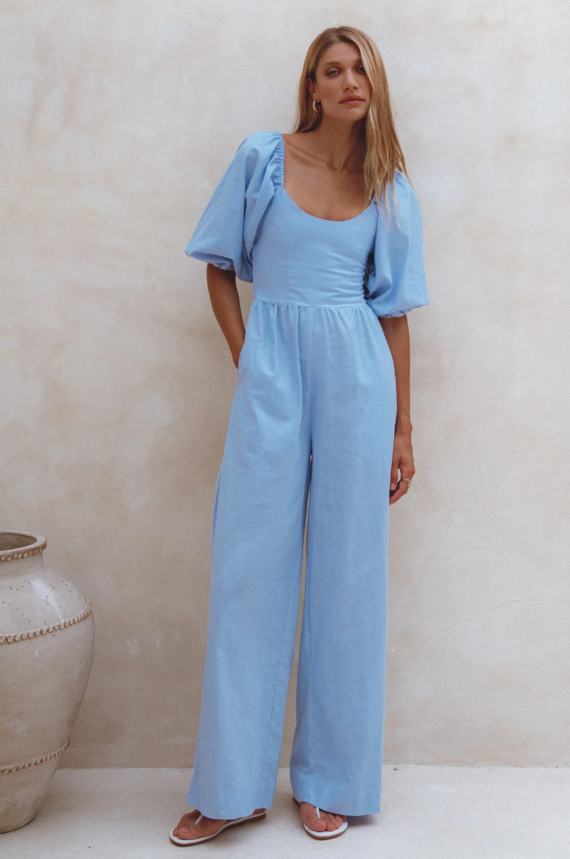 Heaven Bay Linen Jumpsuit