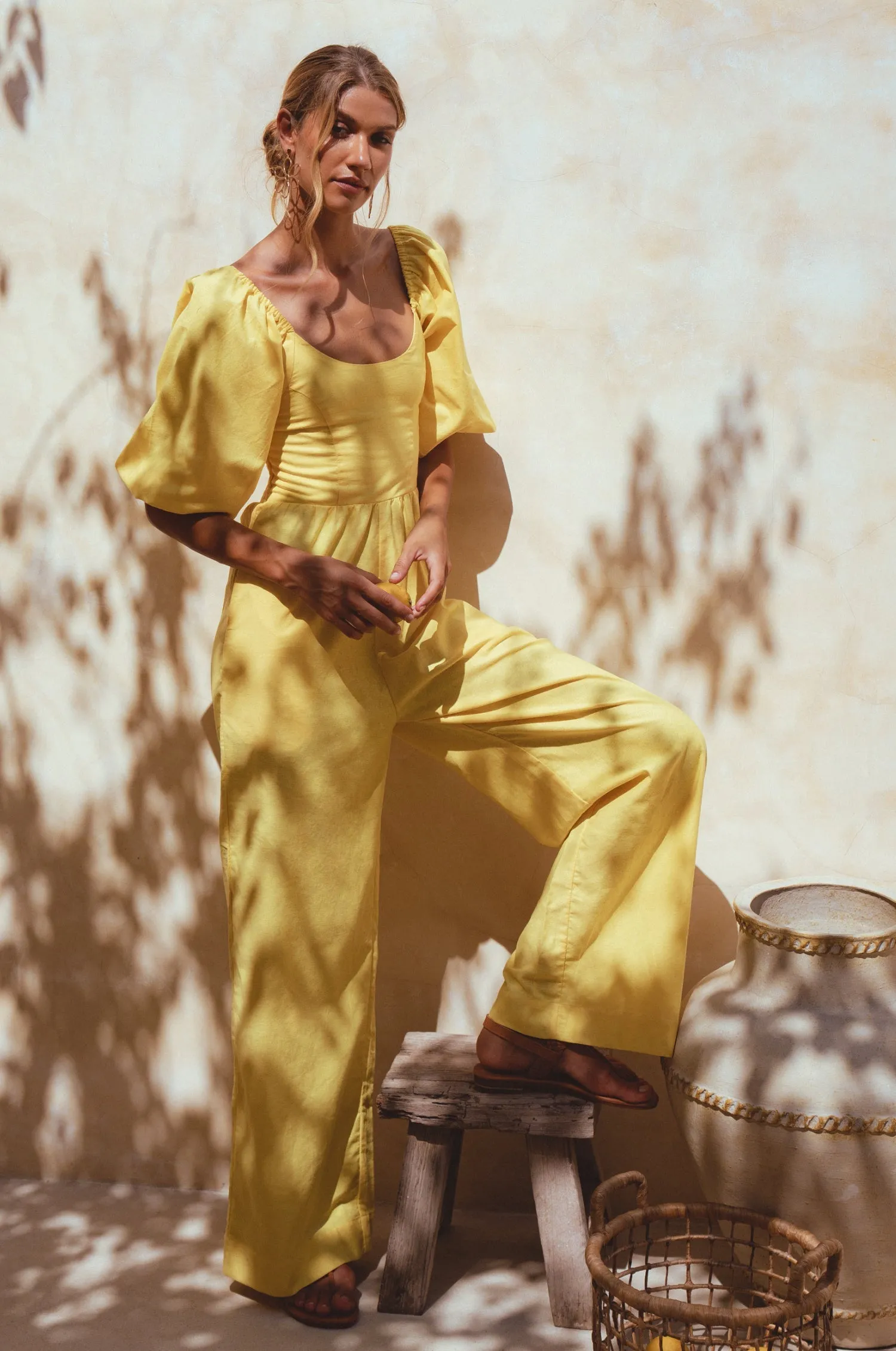 Heaven Bay Linen Jumpsuit