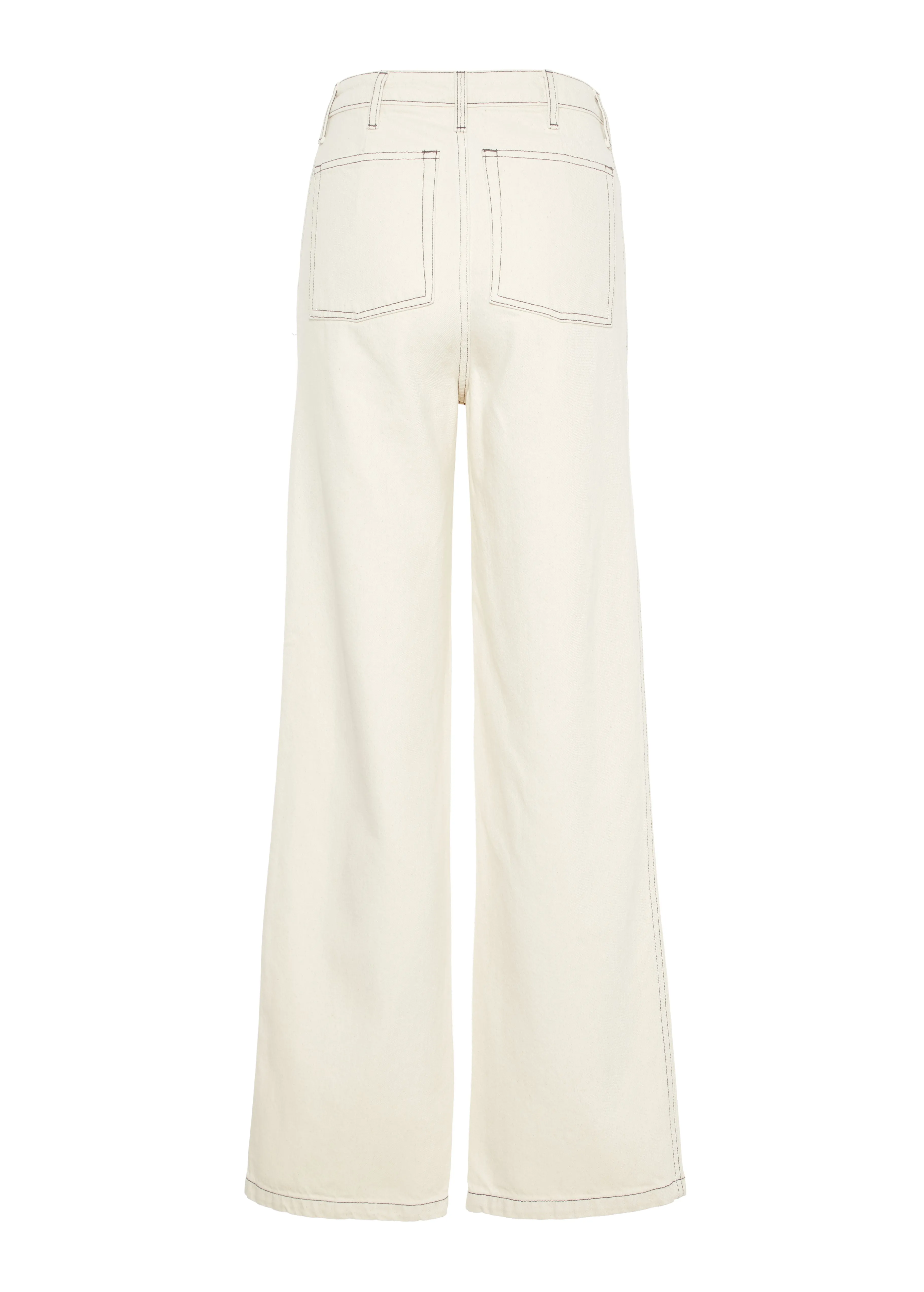 J.Lindeberg Womens Lucie High-Waisted Hue Jeans - Elegant Cloud White Color