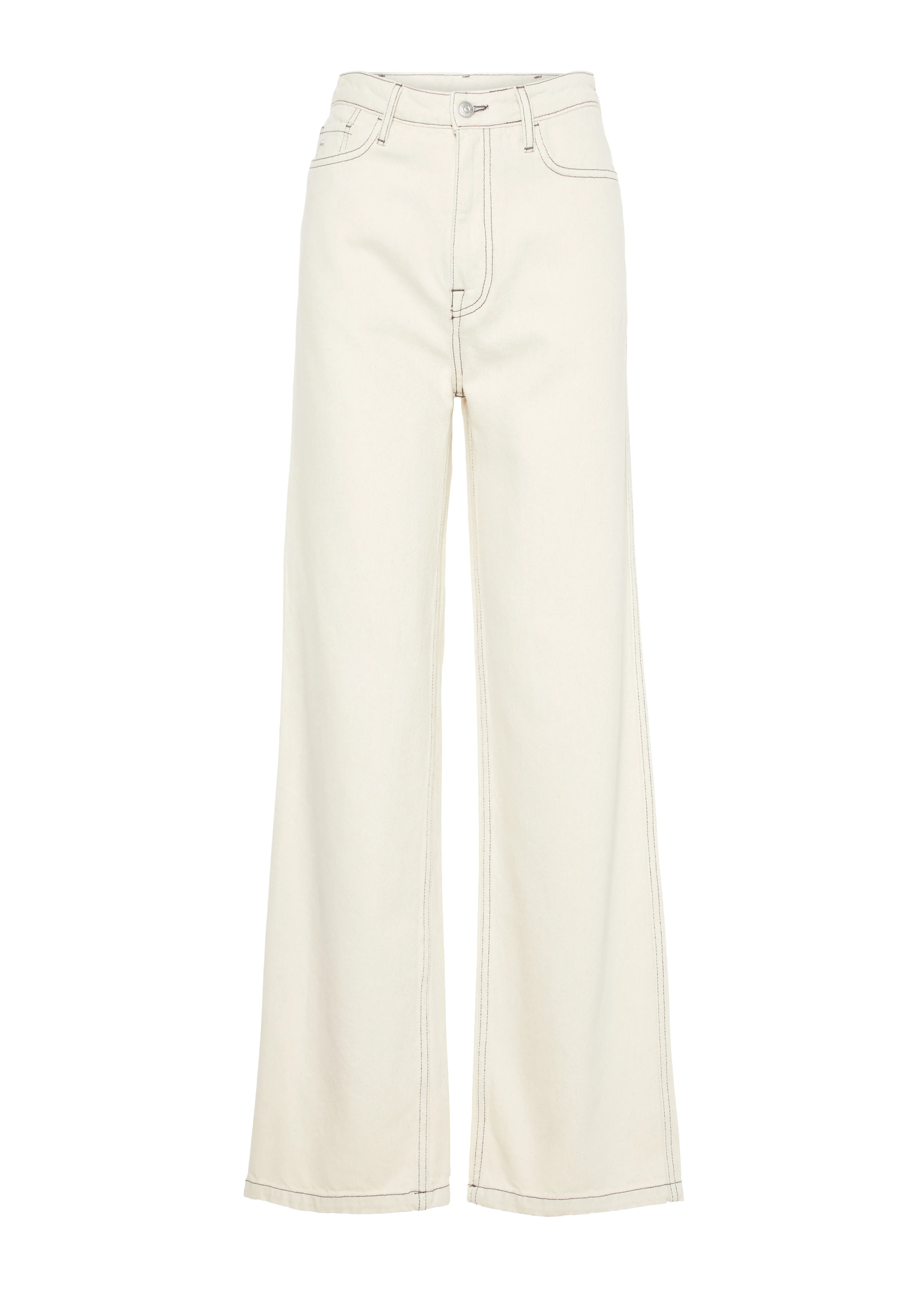 J.Lindeberg Womens Lucie High-Waisted Hue Jeans - Elegant Cloud White Color