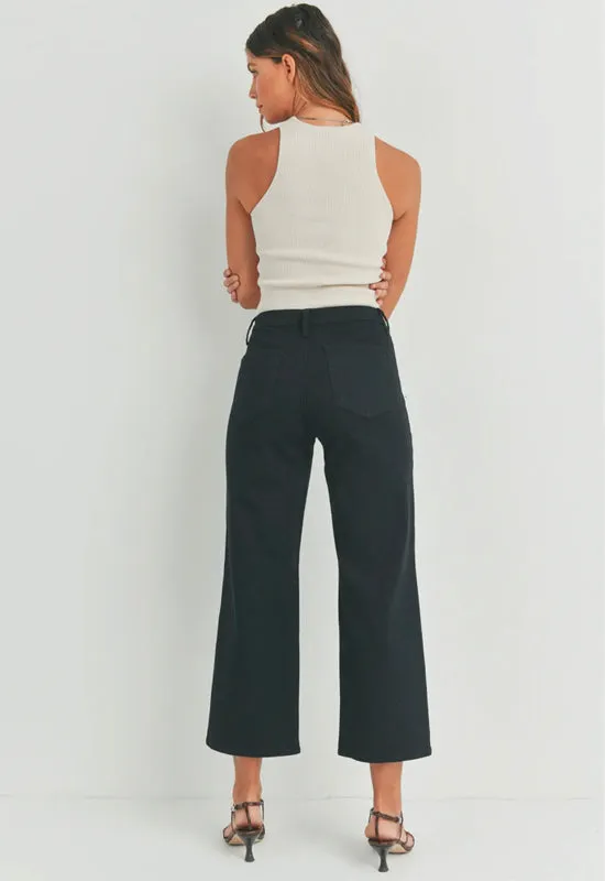 Just Black - Trouser Wide Leg Black