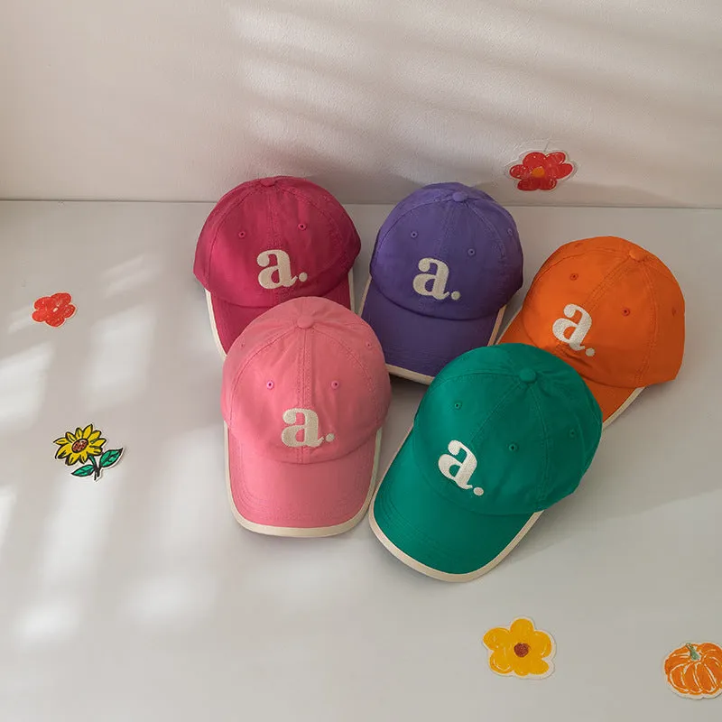 Kid Girls Boys Embroidered Alphabet Accessories Hats Wholesale 240111149