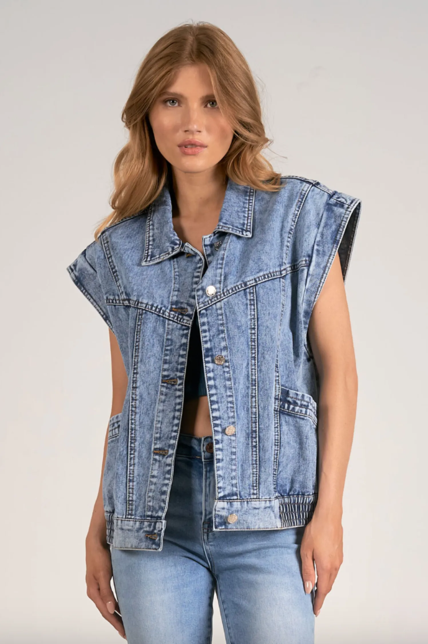 Lainey Denim Vest