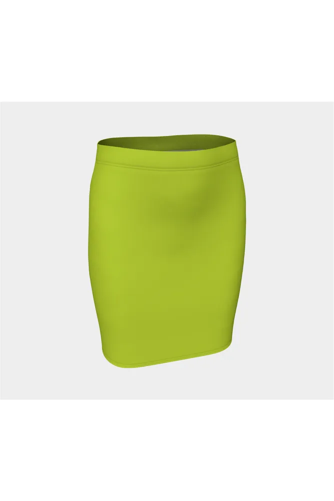 Lime Punch Fitted Skirt