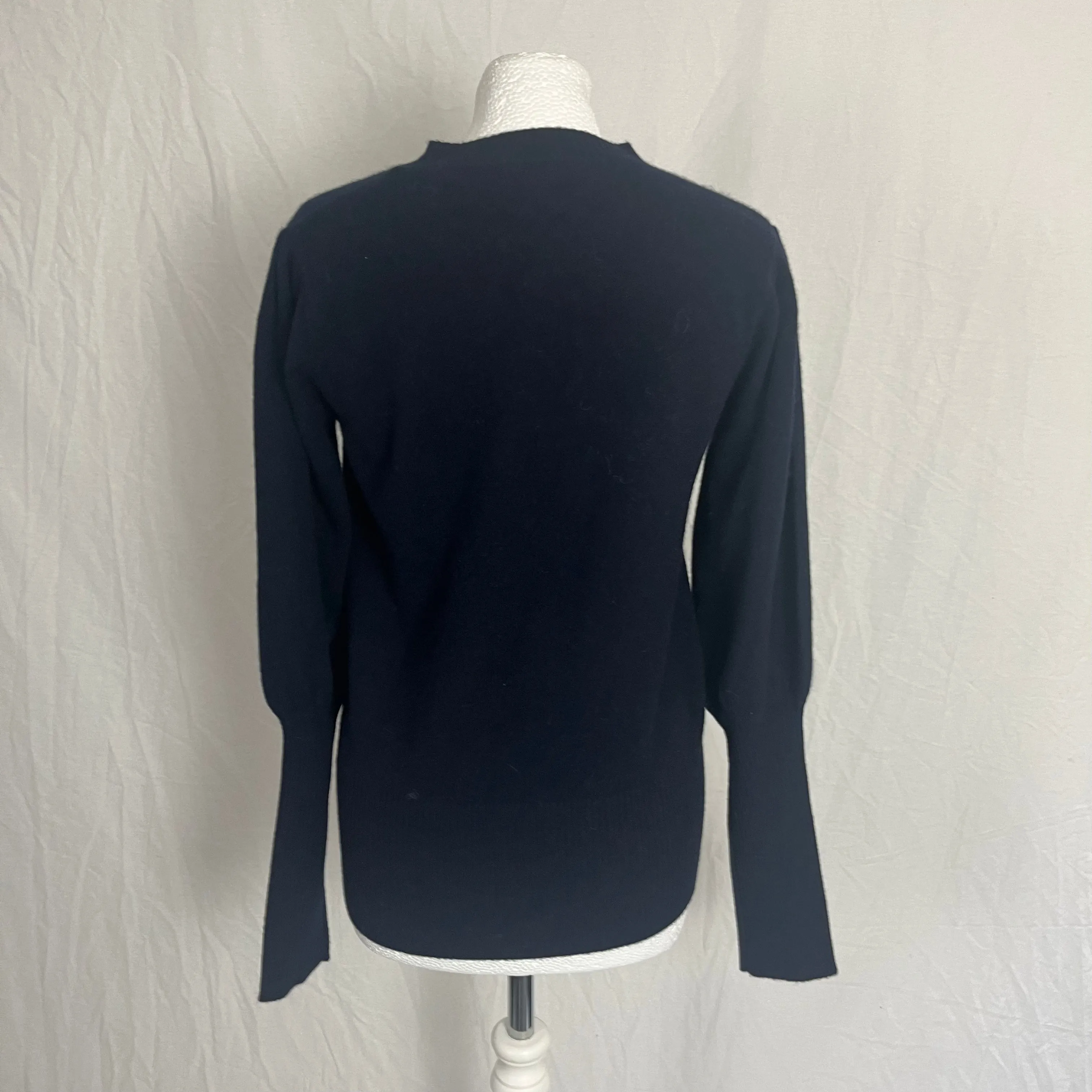 Madeleine Thompson Navy Cashmere Jumper M