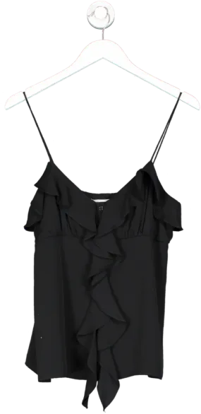 Milly Black Ruffle Camisole UK S