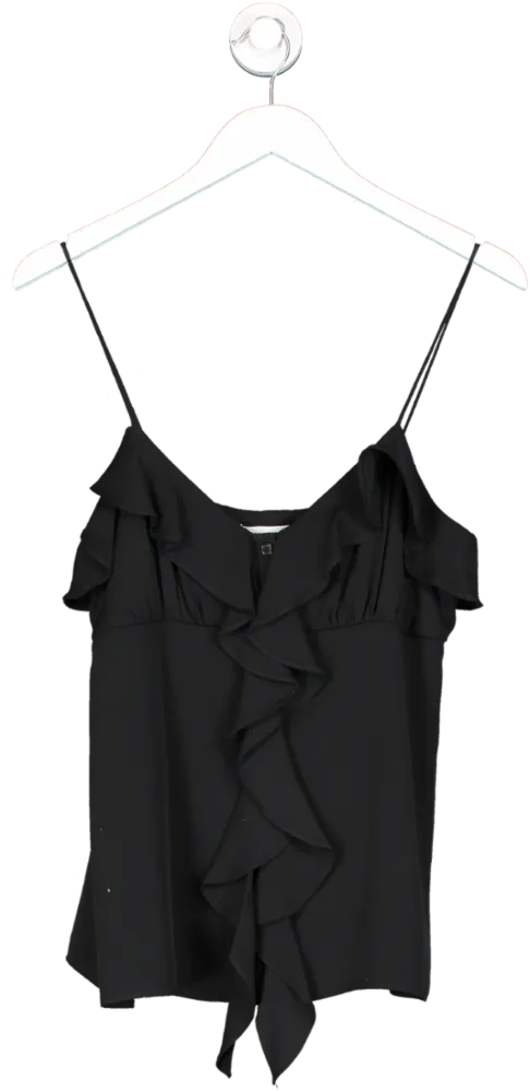 Milly Black Ruffle Camisole UK S