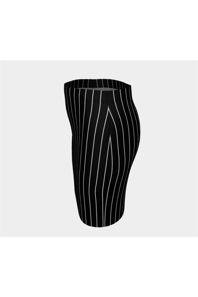 Mobster Pinstripe Fitted Skirt