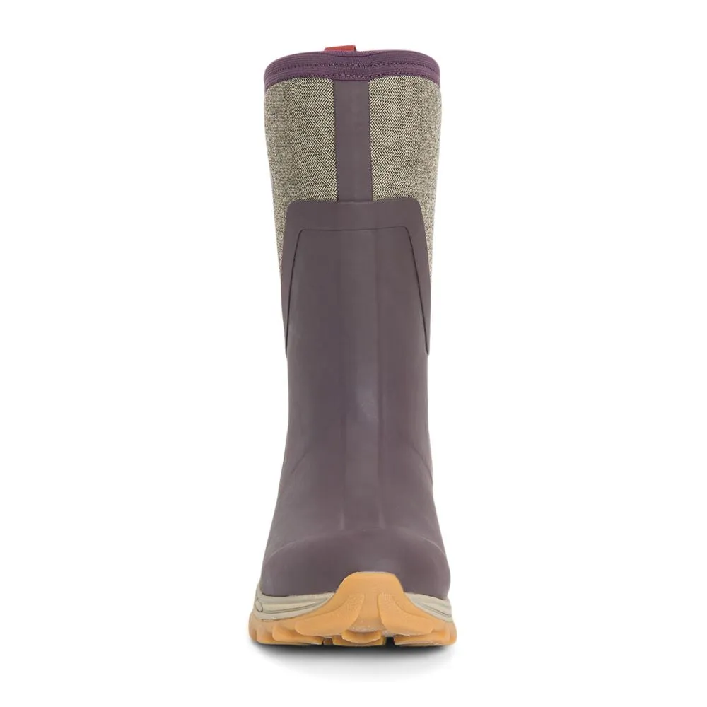 'Muck' Women's 12" Arctic Sport II Mid WP Winter - Wine / Herrigbone