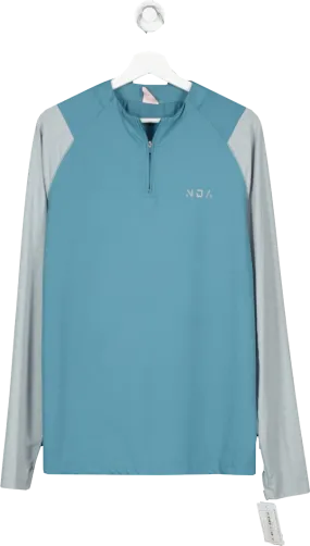 New Dimension Blue Elevate Quarter Zip Top UK L