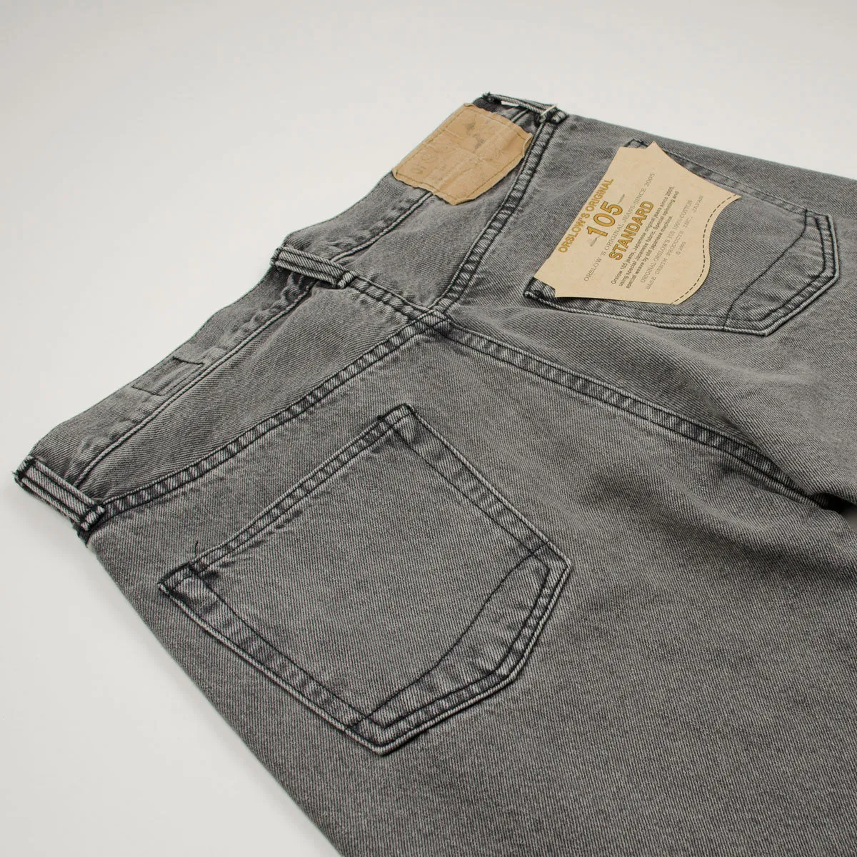 orSlow - Standard Denim 105 - 90's Black Denim Bleach