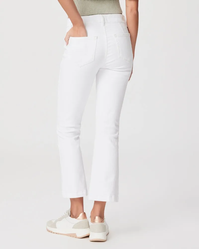 PAIGE Colette Crop Flare - Crisp White